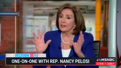 Nancy Pelosi SNAPS at Katy Tur