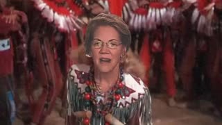 Elizabeth Warren celebrates the Kansas City Chiefs #SuperBowl win with a Pow Wow 😂