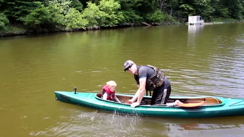 Kayak and Canoe safety: How to get in a swamped kayak or canoe