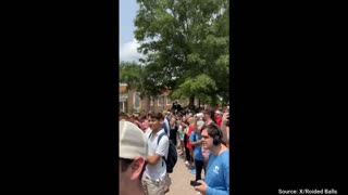 WATCH: "We Want Trump" Chants Break Out at Ole Miss Protests