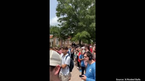 WATCH: "We Want Trump" Chants Break Out at Ole Miss Protests