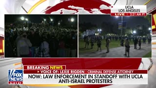 Anti-Israel protesters at UCLA in standoff with law enforcement