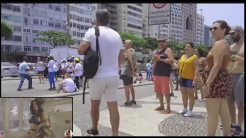 Sexy 4K WALK in COPACABANA BEACH Rio de Janeiro Brazil