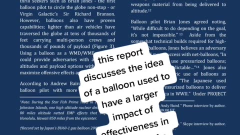 Chinese balloon theory