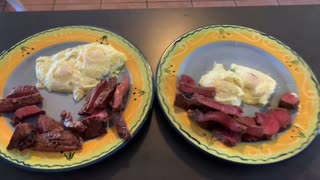 Orange Teriyaki Garlic Steak & Garlic Salt Steak