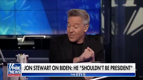 ‘The Five’_ Jon Stewart calls Biden ‘old’ Gutfeld Tucker Carlson Fox Live news