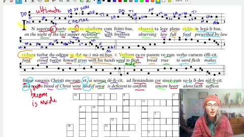 Weekly chant lesson : Pange Lingua, verses 3-4