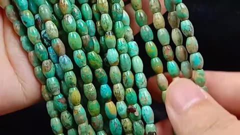 Natural turquoise heishi beads size 3mm and 4mm for Jewelry Making Fashion Design 04