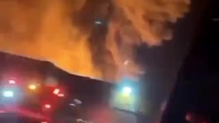 Huge train derailment in East Palestine Ohio caused massive fire and an evacuation