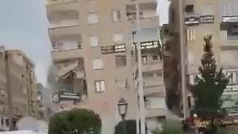 THE SPIRITUAL WAR HAS BEGON: Random buildings are collapsing now in Turkey. Looks like 9/11 without