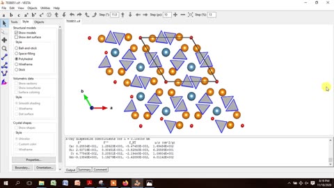 How to draw apatite crystal structure of gadolinium calcium silicate using VESTA Software