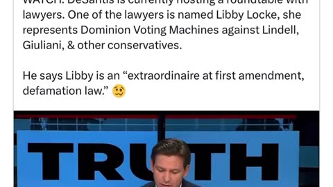 Mike Lindell on Ron Desantis Hosting Libby Locke, a Lawyer for Dominion- His True Colors!