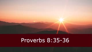 One Minute Proverbs 8 Devotional -- February 8, 2023