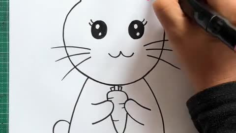 Draw cute little white rabbit # - learn to palm will brief strokes # @ trill little helper. Mp4