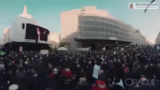 Demonstration outside BBC Broadcasting House About spreading *FAKE PROPAGANDA*