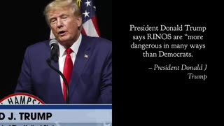 President Trump on Rhinos