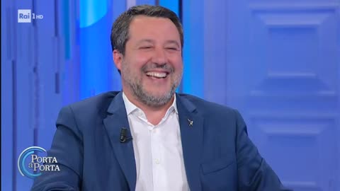 🔴 Ministro Matteo Salvini a "Porta a Porta" del 24/04/2024.