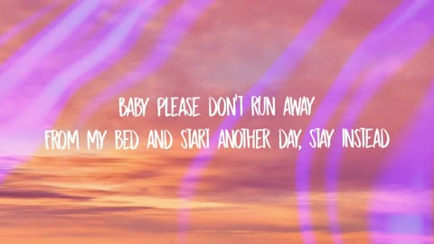 Yeah, you got me pleading, baby, please don't go, says Mike Posner in the song "Please Don't Go."