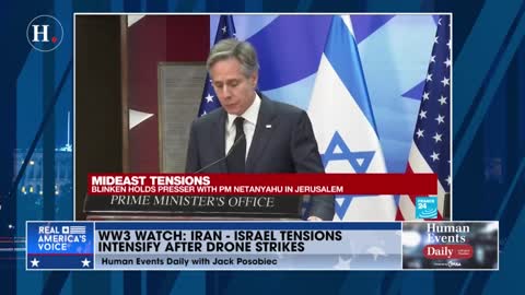 Jack Posobiec: Israel - Iran tensions have intensified after drone strikes carried out in the region against an Iranian defense compound