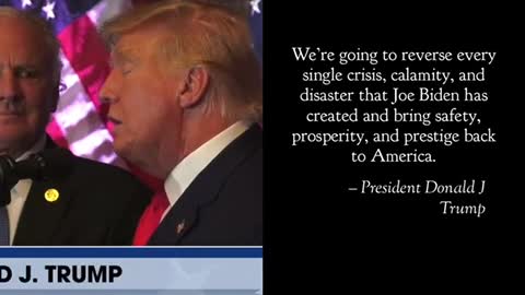 Donald Trump: “We’re Going to reverse every Crisis, Calamity, & Disaster Joe Biden Created”