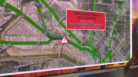 Crash shuts down I-35 near downtown Dallas