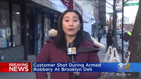 Customer shot trying to stop late-night robbery at Brooklyn deli