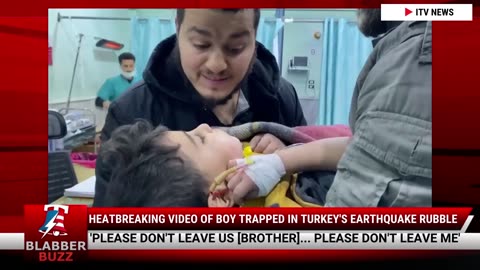 Heatbreaking Video Of Boy Trapped In Turkey's Earthquake Rubble