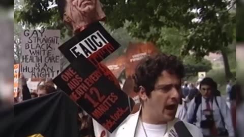 Aids Protest 1990 FAUCI