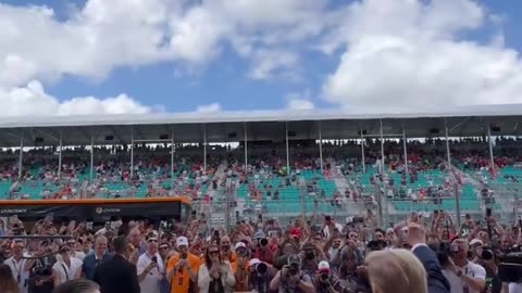 “USA” for Trump at the Formula 1 Miami Grand Prix