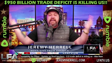 LFA TV CLIP: THE BIGGEST PROBLEM WITH OUR DEBT IS TRADE DEFICIT!