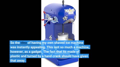 Choxila Shaved Ice Machine Snow Cone Machine --Overview