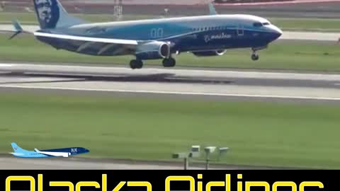 Alaska Airlines B737 Landing 🛬