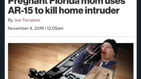 Pregnate Florida Mom Kills intruder with AR-15