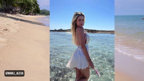 Marli Alexa Send Fans Wild With Her Bombshell Bikini Figure