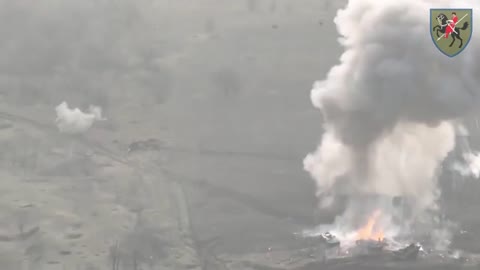 Massive Detonation of Russian Tank