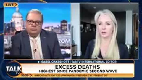 Alarming Isabel Oakeshott Editor Findings Excess Death in UK has the Highest DEATHS More Than 3000 PER WEEK from mRNA Vaccines and UK government doing nothing