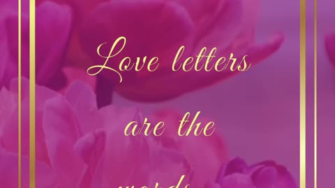 Love letters are the words#shorts#viral#facts