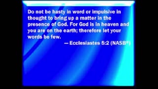 ECCLESIASTES 5:2 NASB 5224 0000484 18238 49