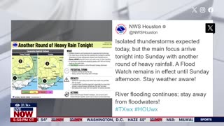 Texas rain floods rivers to highest levels since Hurricane Harvey _ LiveNOW from FOX