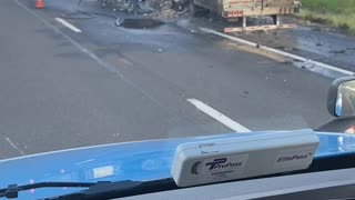 Trailer Fire near Paulden, AZ