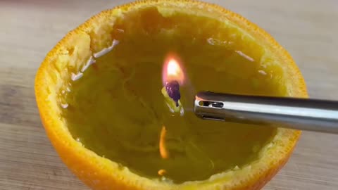 Turn an Orange into a Candle with just so wayx. No wick necessary!