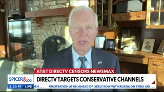 Senator Ron Johnson reacts to being namedropped in 'Biden's Big Lie' road show