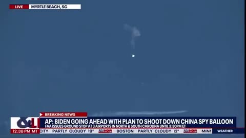WATCH: The Moment the Chinese Spy Balloon Was Shot Down
