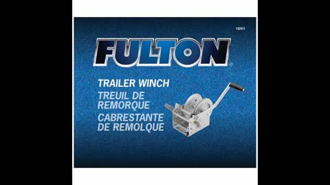 Review Fulton 142430 Dual Speed Winch with Hand Brake - 3700 lbs. Capacity, 1 Pack