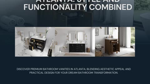 Elegant Bathroom Vanities in Atlanta: Style and Functionality Combined