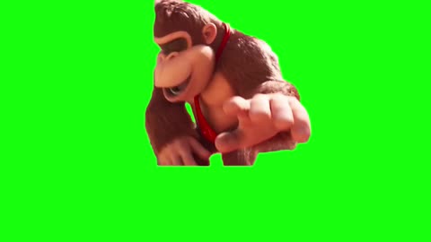 Donkey Kong Punch Meme | Green Screen