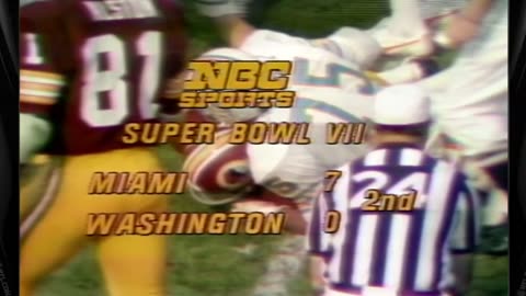 1973-01-14 Super Bowl VII Washington Redskins vs Miami Dolphins