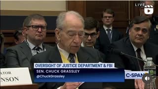 Senator Chuck Grassley on Crossfire Hurricane🔥👀💥