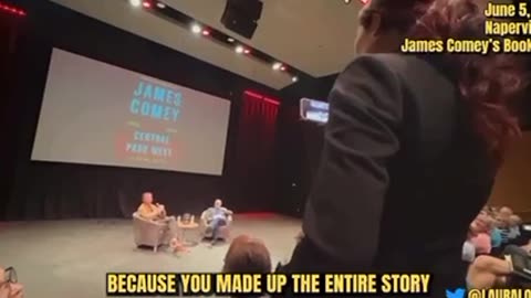 Loomer confronted James Comey at his book signing