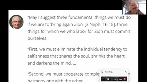 President Kimball - 3 to 4 Things to Work On to Become a More Holy People - Zion - 5-31-24